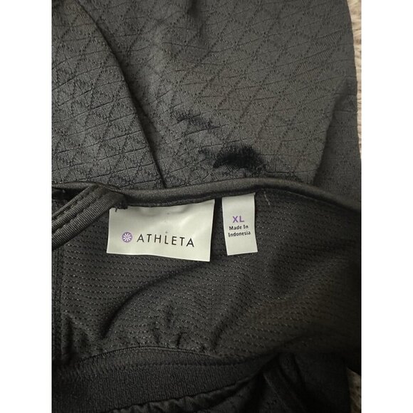 Athleta Hidden Agenda Workout Tank Sports Bra Black Size XL Yoga Gym - Picture 9 of 11